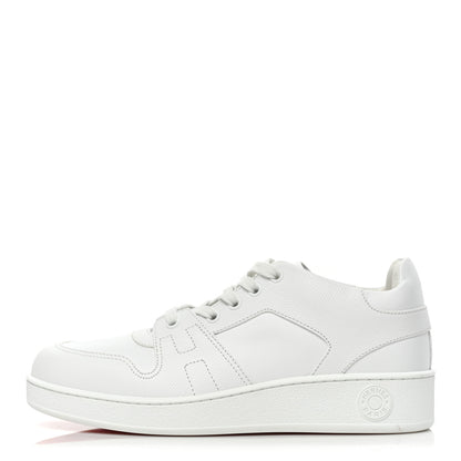 Hermes Epsom Calfskin Womens Free Sneakers 38.5 White 1 of 9