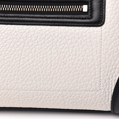 Celine Bullhide Calfskin Mini Bi-Color Luggage Black White 10 of 16