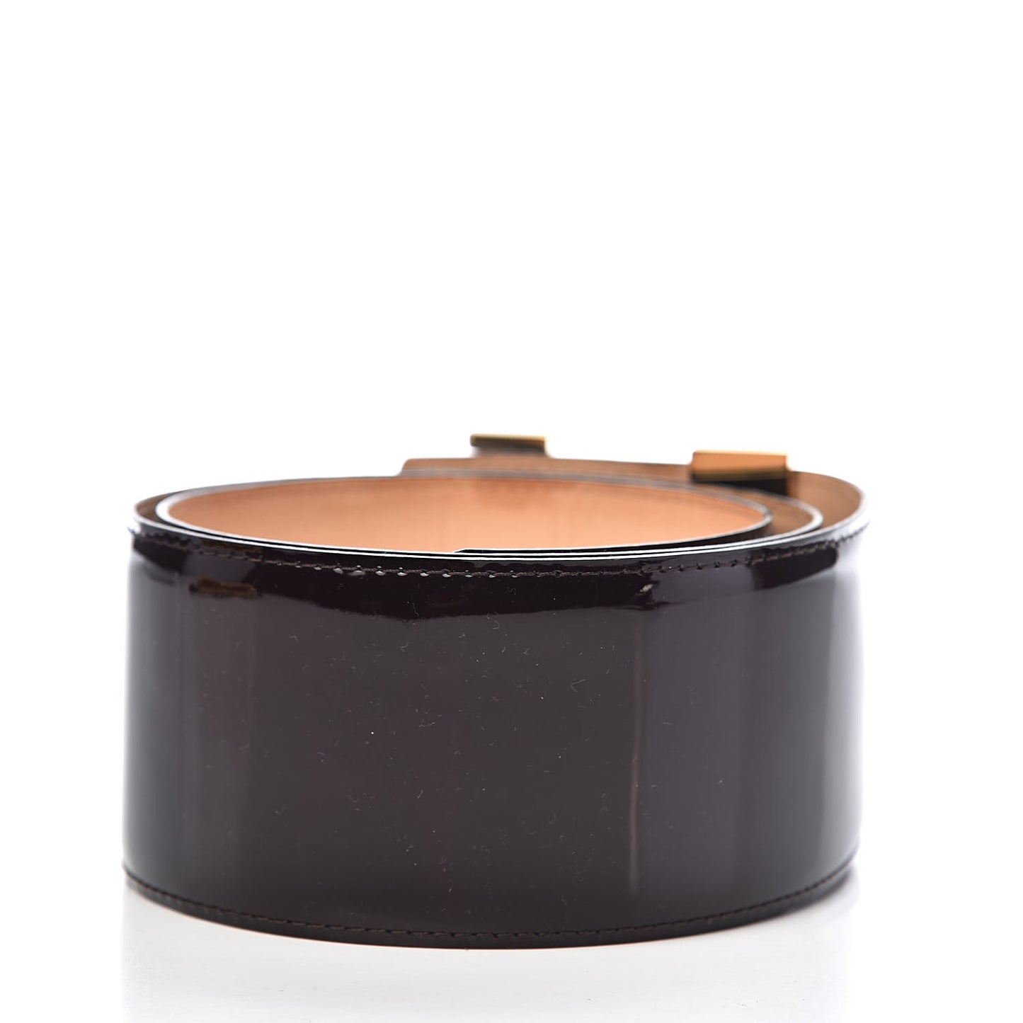 Patent LV Initiales Belt 75 30 Amarante