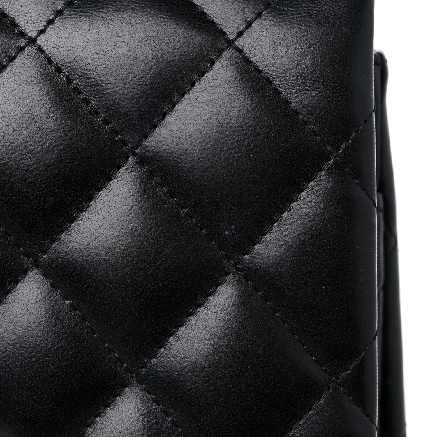 Chanel Lambskin Quilted Jumbo Double Flap Black 13 of 17