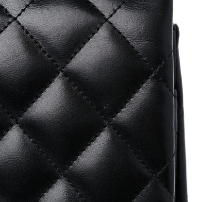 Chanel Lambskin Quilted Jumbo Double Flap Black 13 of 17