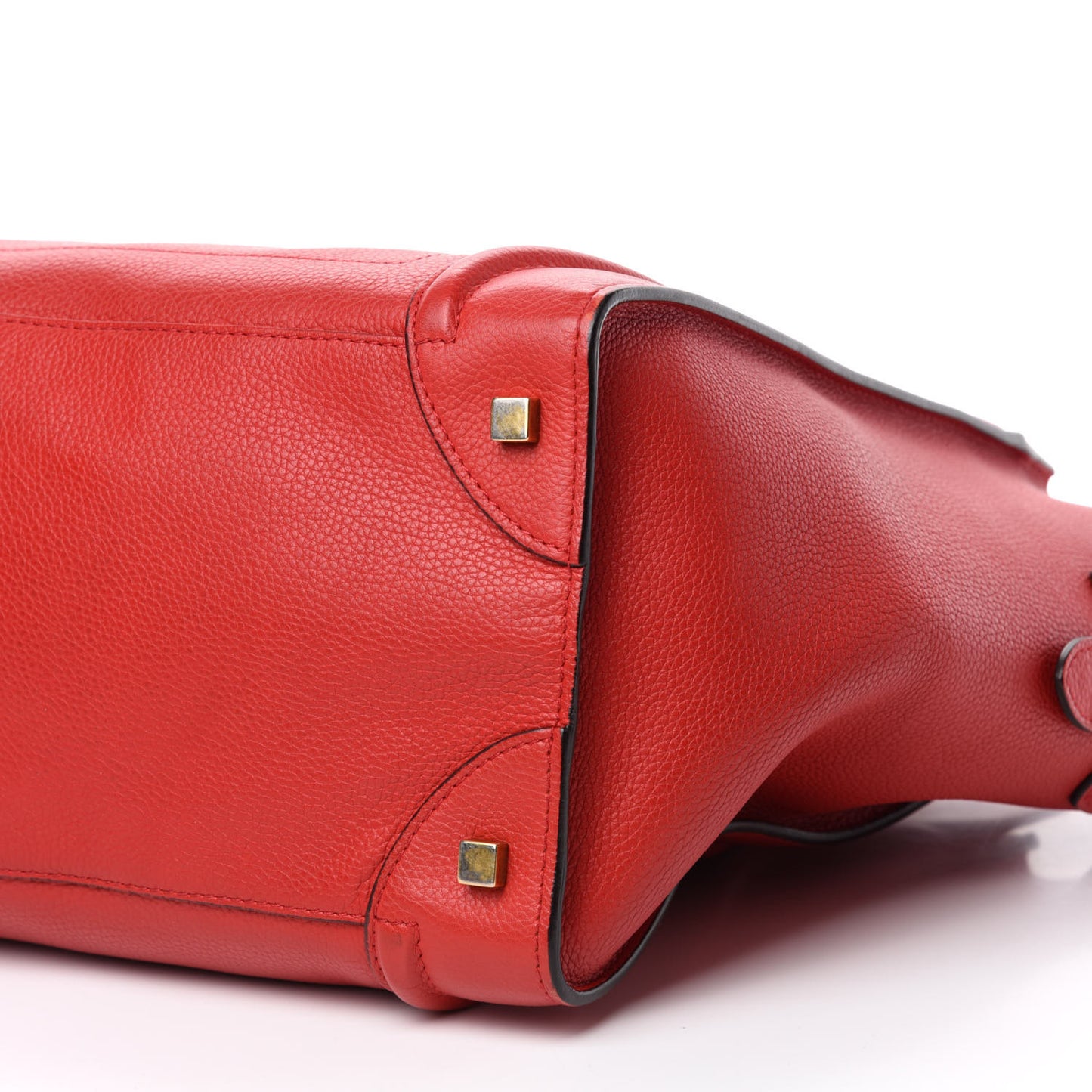 Pebbled Calfskin Mini Luggage Red