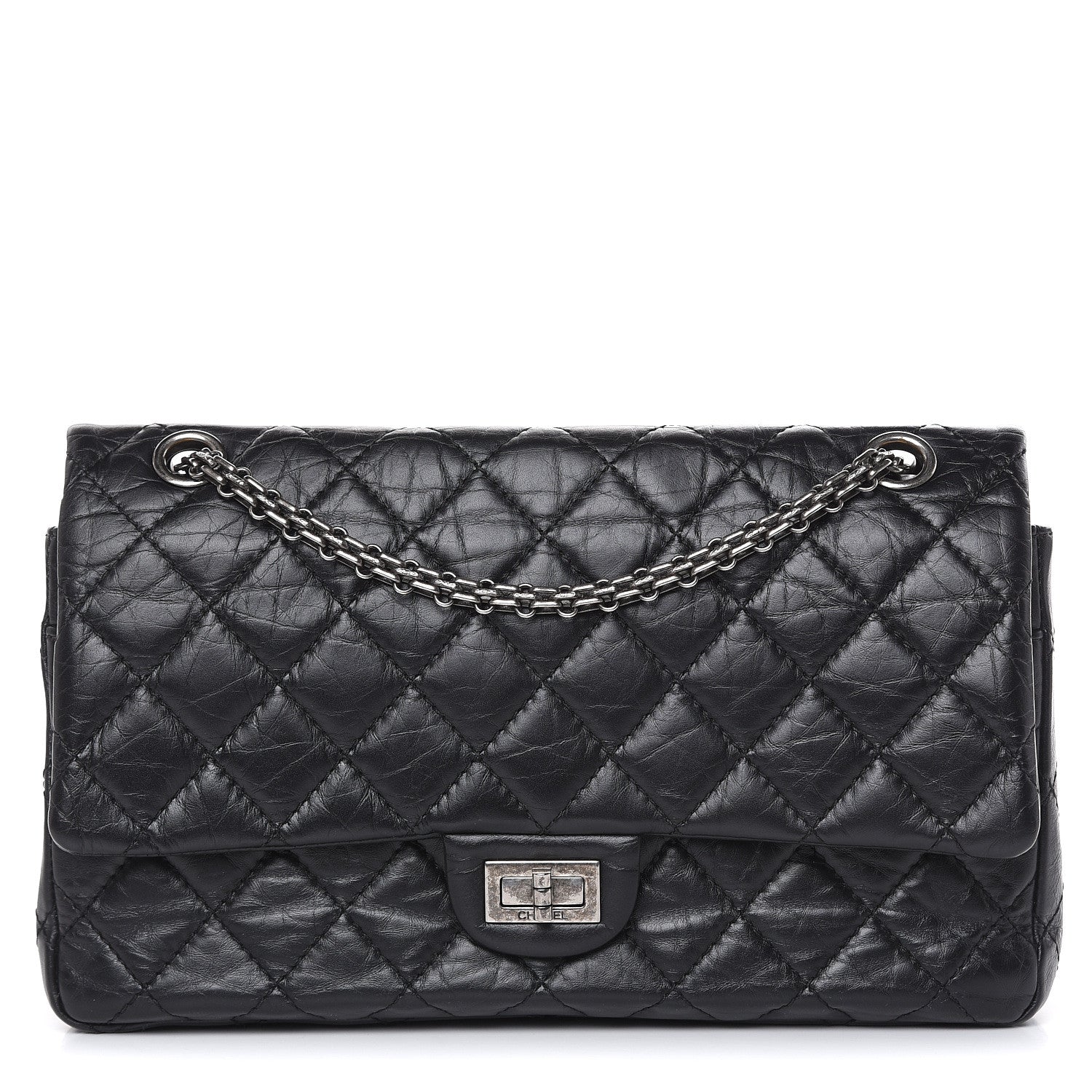 Chanel Aged Calfskin Quilted 2.55 Reissue 226 Flap Black 1 of 10