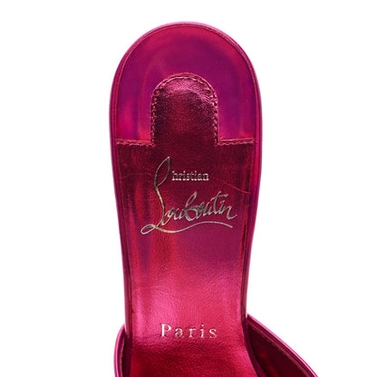 Christian Louboutin Patent Psychic Me Dolly 100 Sandals 37 Fuxia 8 of 8