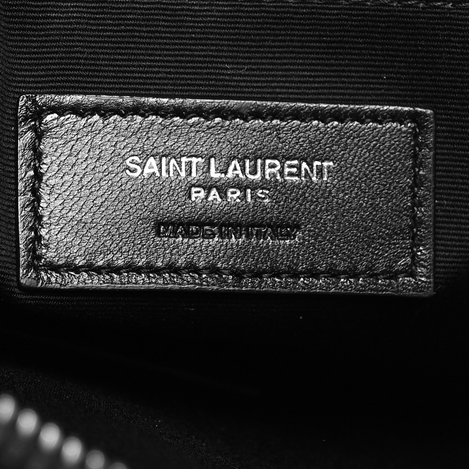 Saint Laurent Vitello Rive Gauche Zipped Pouch Black 6 of 10