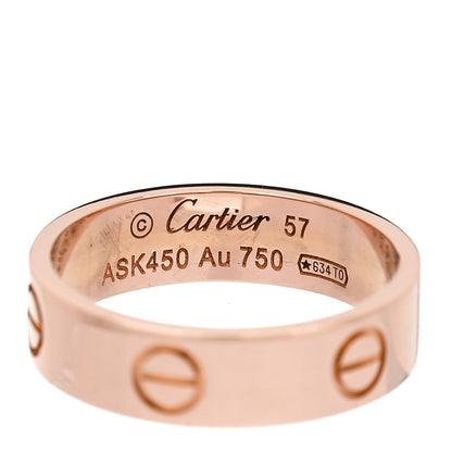 Cartier 18K Pink Gold 5.5mm LOVE Ring 57 8 4 of 4