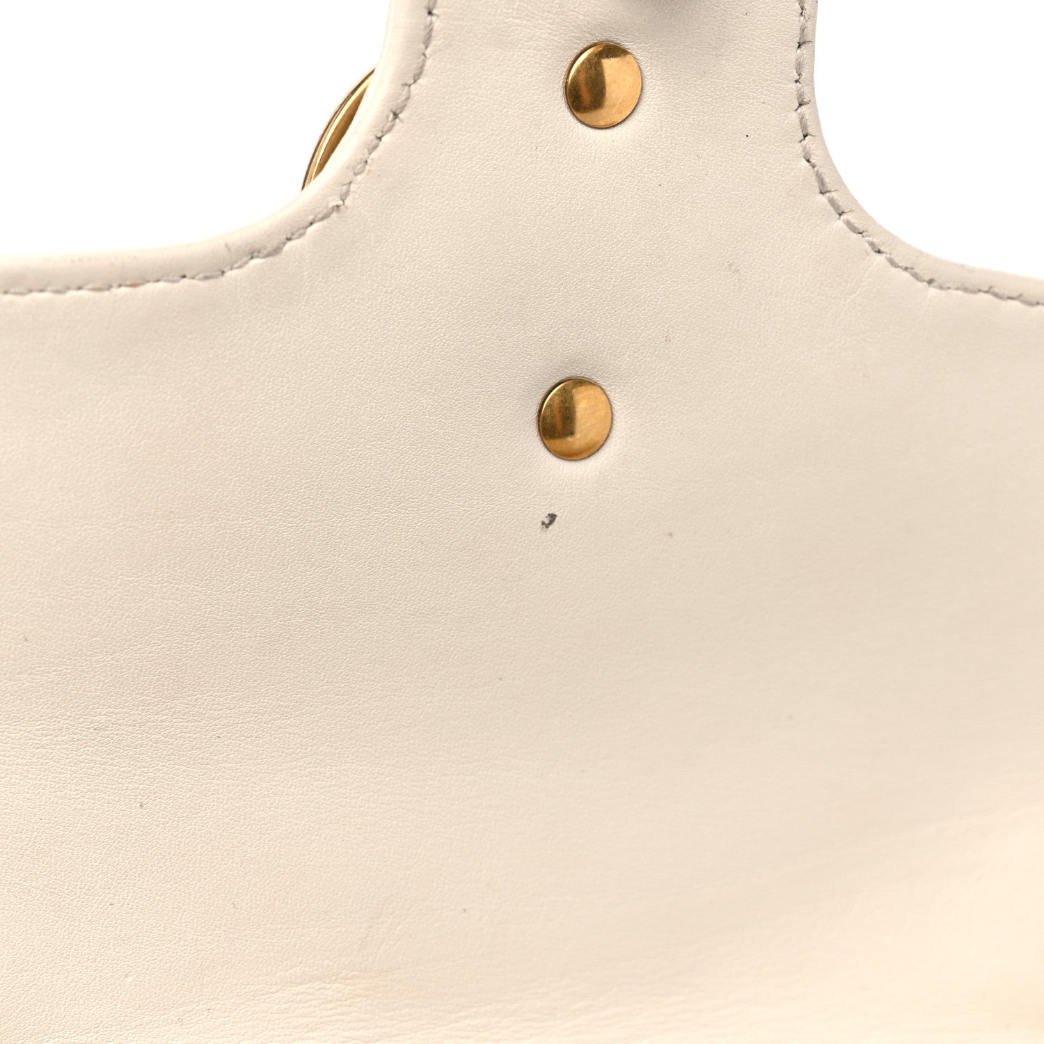 Gucci Calfskin Matelasse Mini GG Marmont Shoulder Bag White 13 of 18