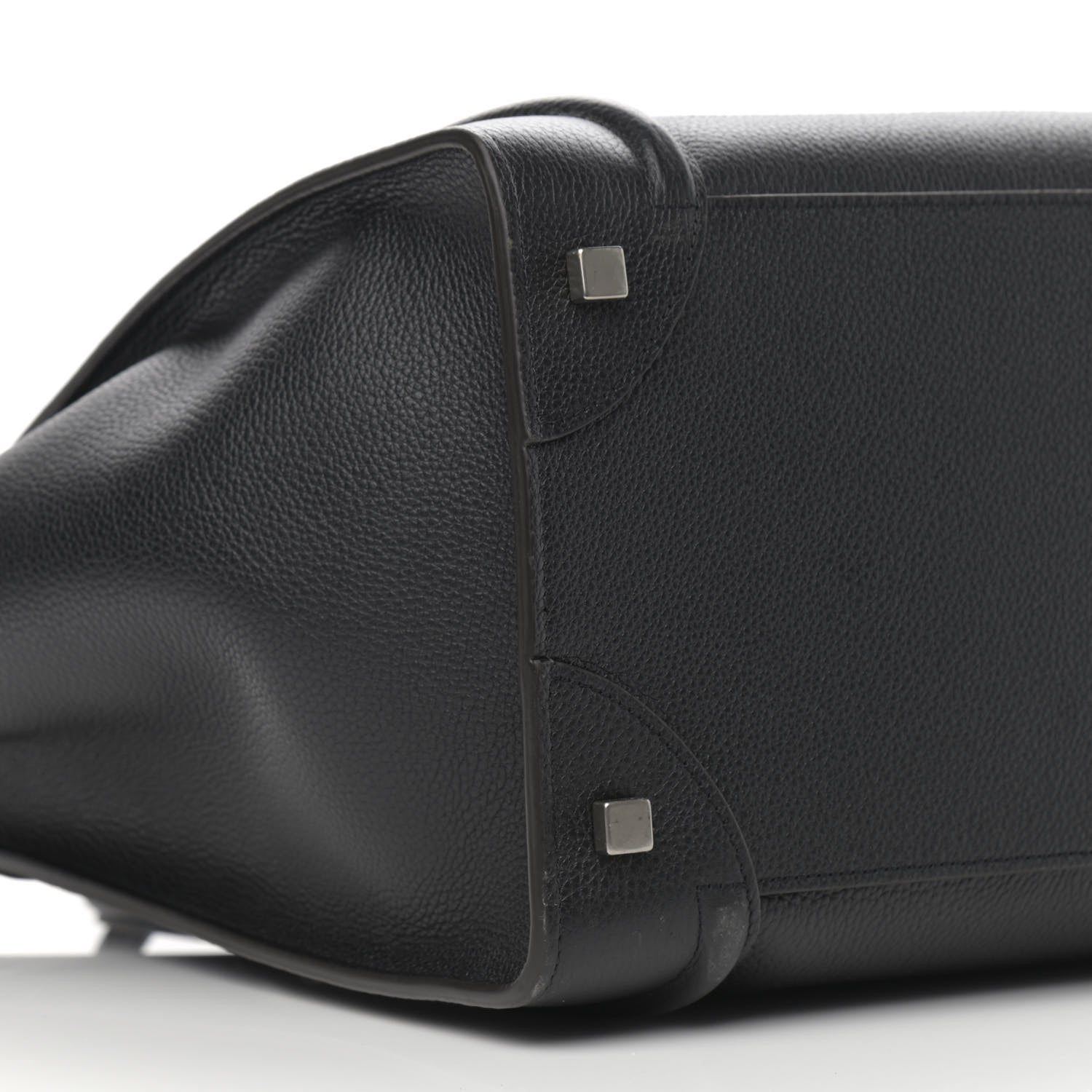 Celine Drummed Calfskin Mini Luggage Black 10 of 11