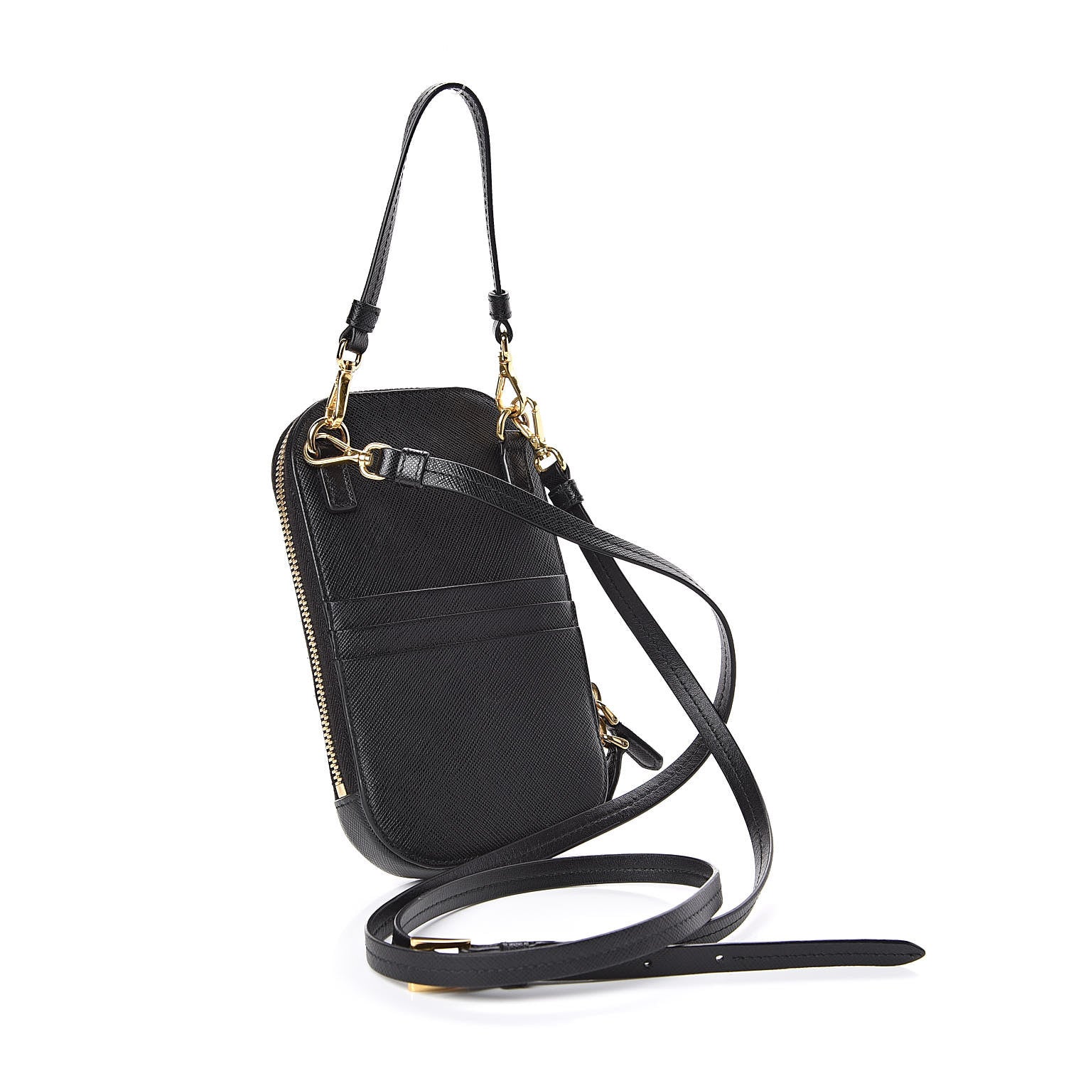 Prada Saffiano Mini Bag Black 3 of 9