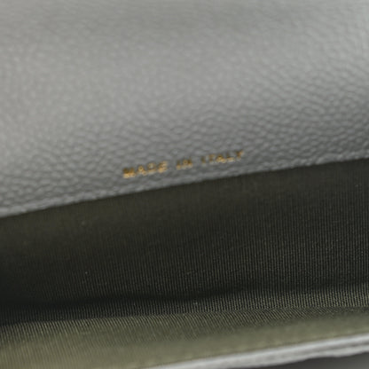 Chanel Caviar Quilted Boy Flap Card Holder Grey 5 of 9