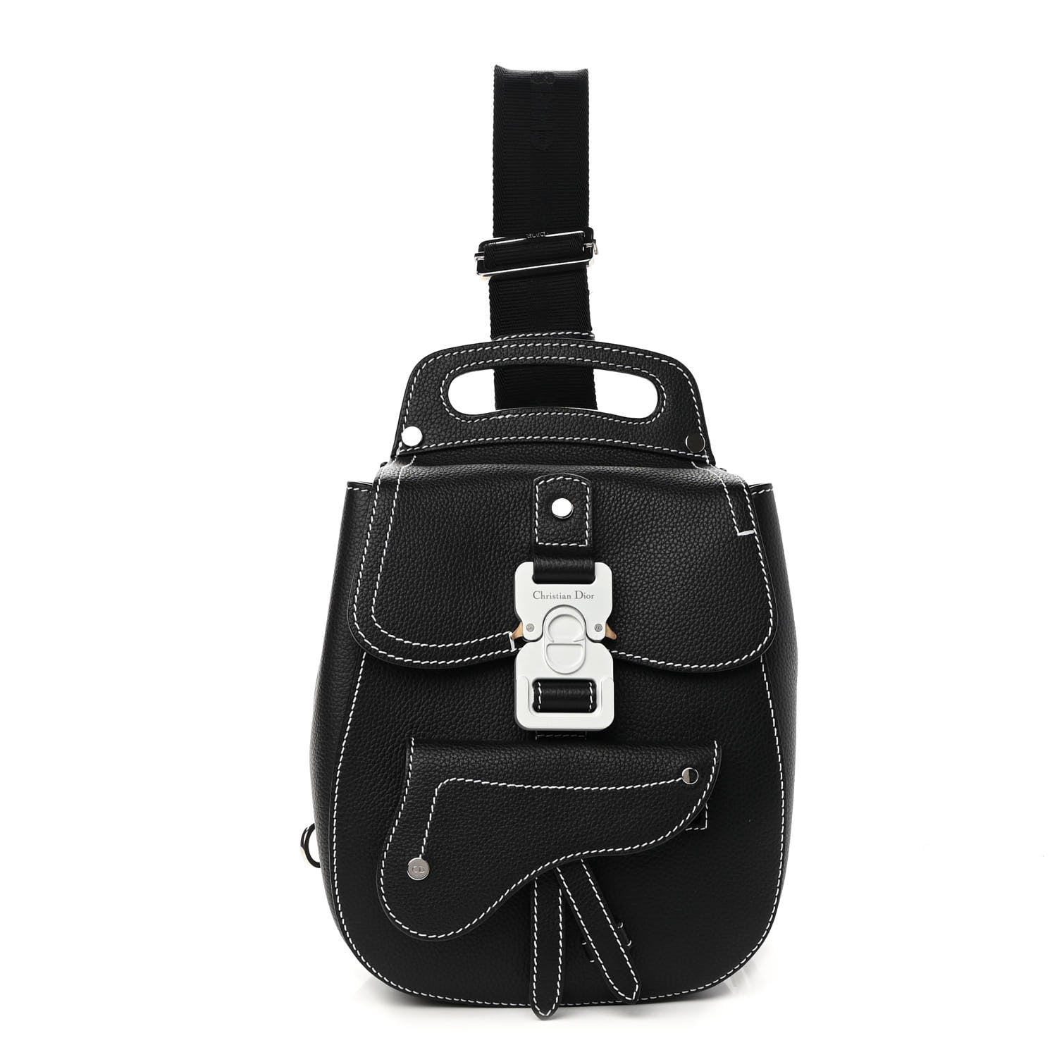 Christian Dior Grained Calfskin Mini Gallop Sling Bag Black 1 of 10