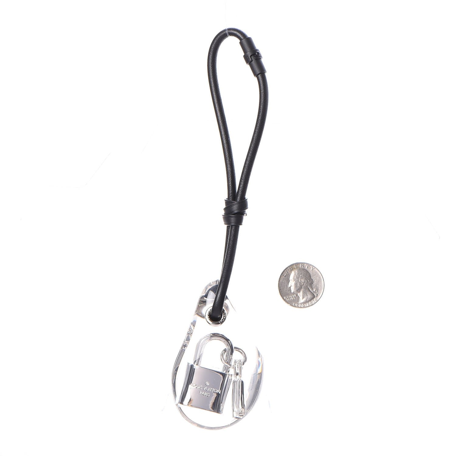 Louis Vuitton Palladium Resin Heroic Lock Bag Charm Key Holder 2 of 7