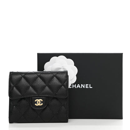Chanel Caviar Quilted Compact Flap Wallet Black 8 of 8