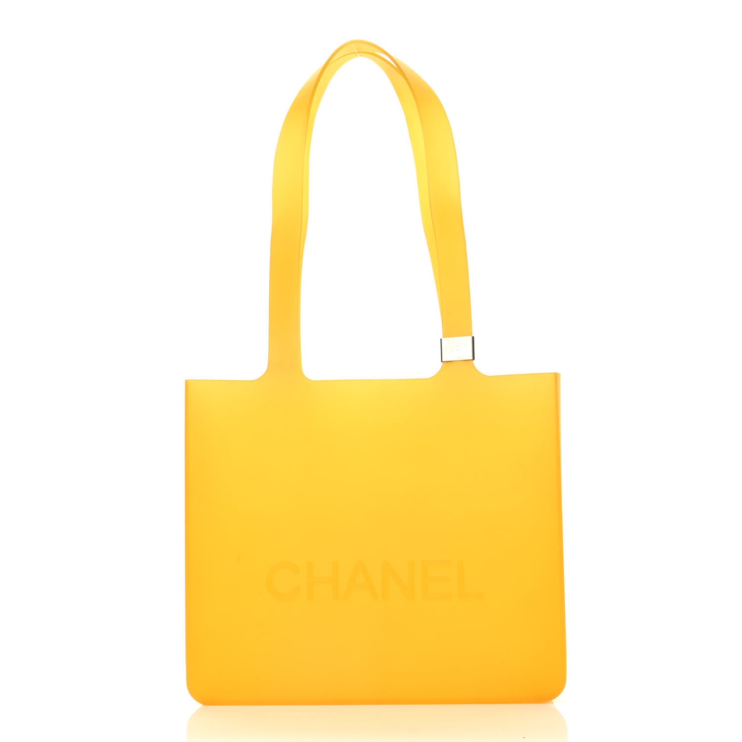 Chanel Jelly Rubber Tote Yellow 1 of 5