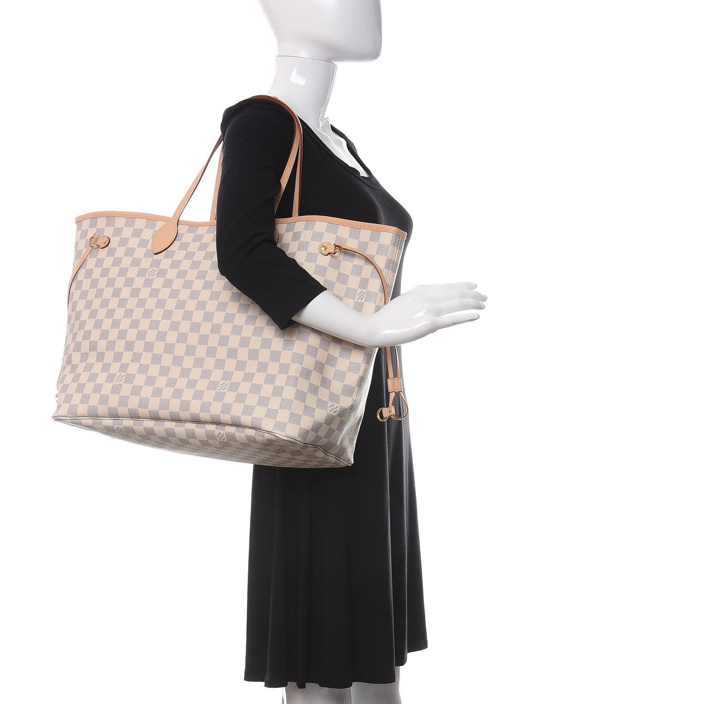 Damier Azur Neo Neverfull GM Rose Ballerine