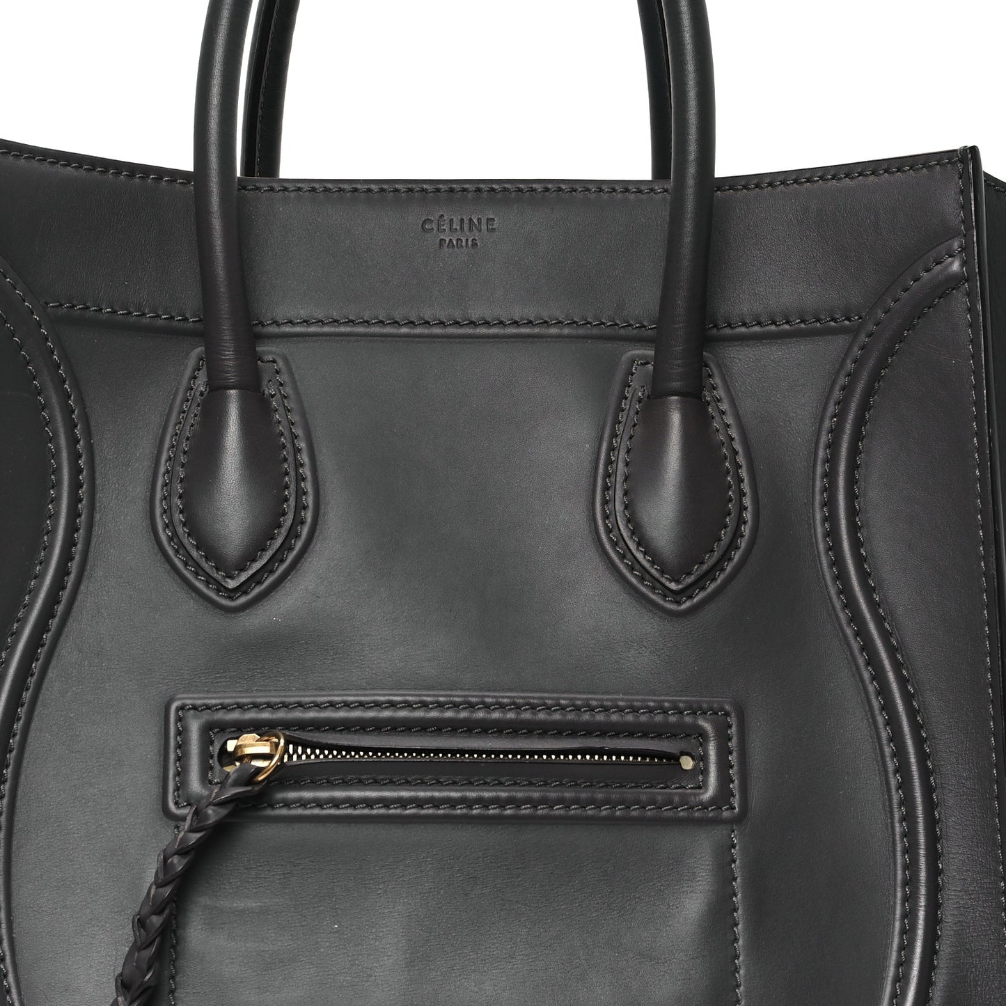 Smooth Calfskin Medium Phantom Luggage Grey