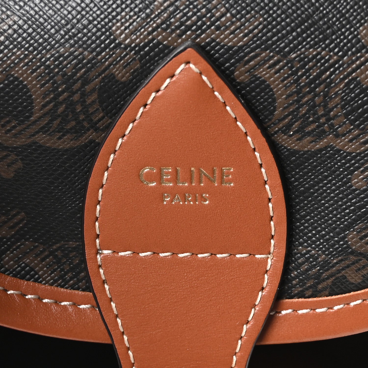 Celine Triomphe Canvas Calfskin Mini Folco Backpack Tan 5 of 10