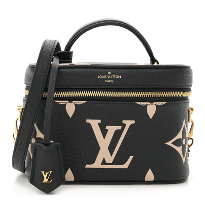Louis Vuitton Empreinte Monogram Giant Vanity PM Black Beige 1 of 9
