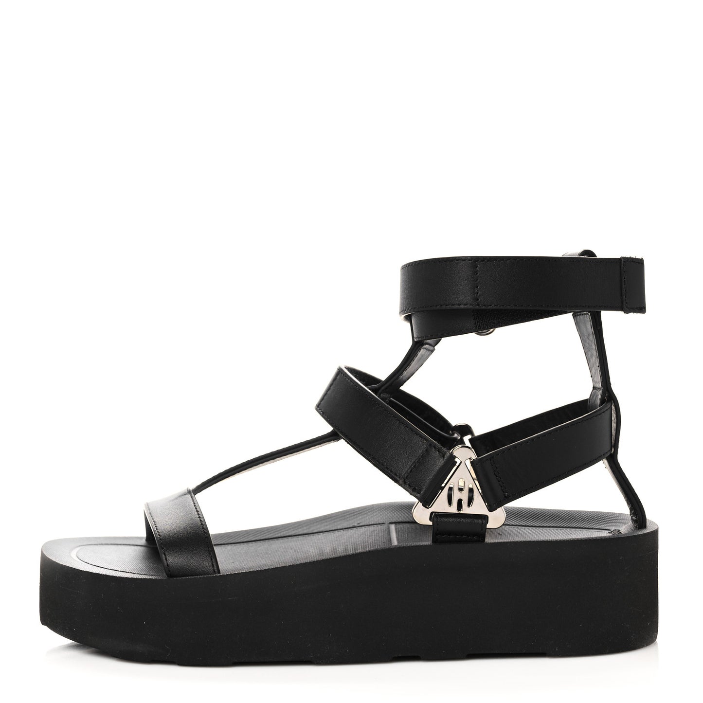Calfskin Womens Enid Sandals 36 Black