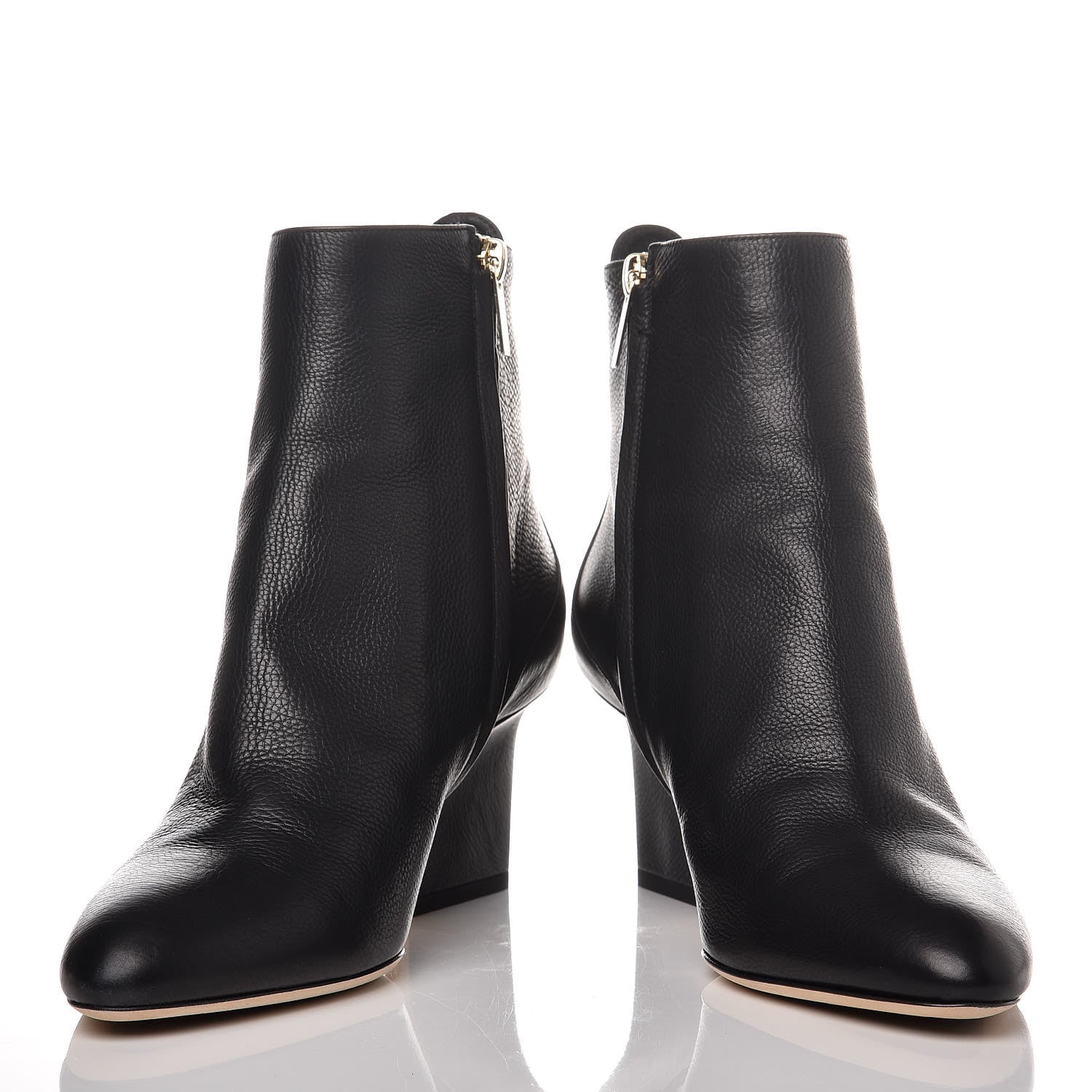 Jimmy Choo Grainy Calfskin Autumn 65 Ankle Boots 38 Black 5 of 14