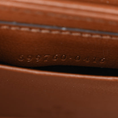 Gucci GG Supreme Monogram Azalea Calfskin Web Horsebit 1955 Wallet On Strap Beige Ebony Brown Sugar 7 of 10