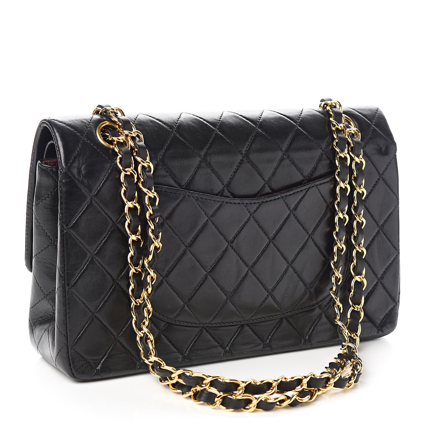 Chanel Lambskin Quilted Medium Double Flap Black 2 of 11