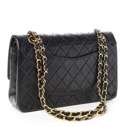 Chanel Lambskin Quilted Medium Double Flap Black 2 of 11