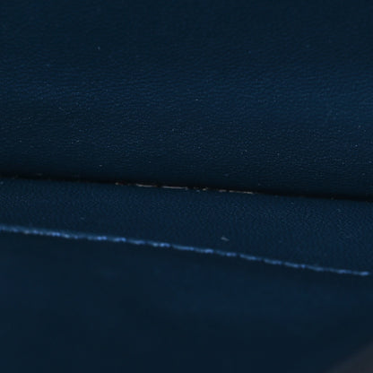 Celine Liege Calfskin Medium Classic Box Flap Bag Dark Blue 5 of 16