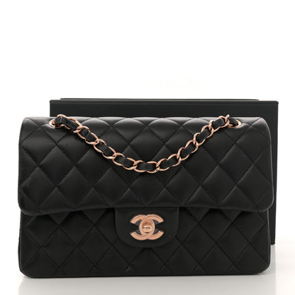 Chanel Lambskin Quilted Small Double Flap Black 11 of 11