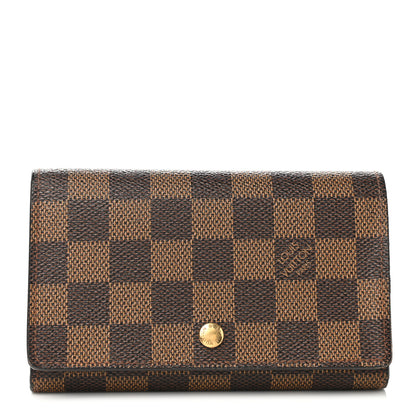 Louis Vuitton Damier Ebene Porte-Monnaie Tresor Wallet 1 of 8