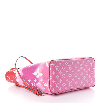 Louis Vuitton Monogram Escale Neverfull MM Rouge 4 of 10
