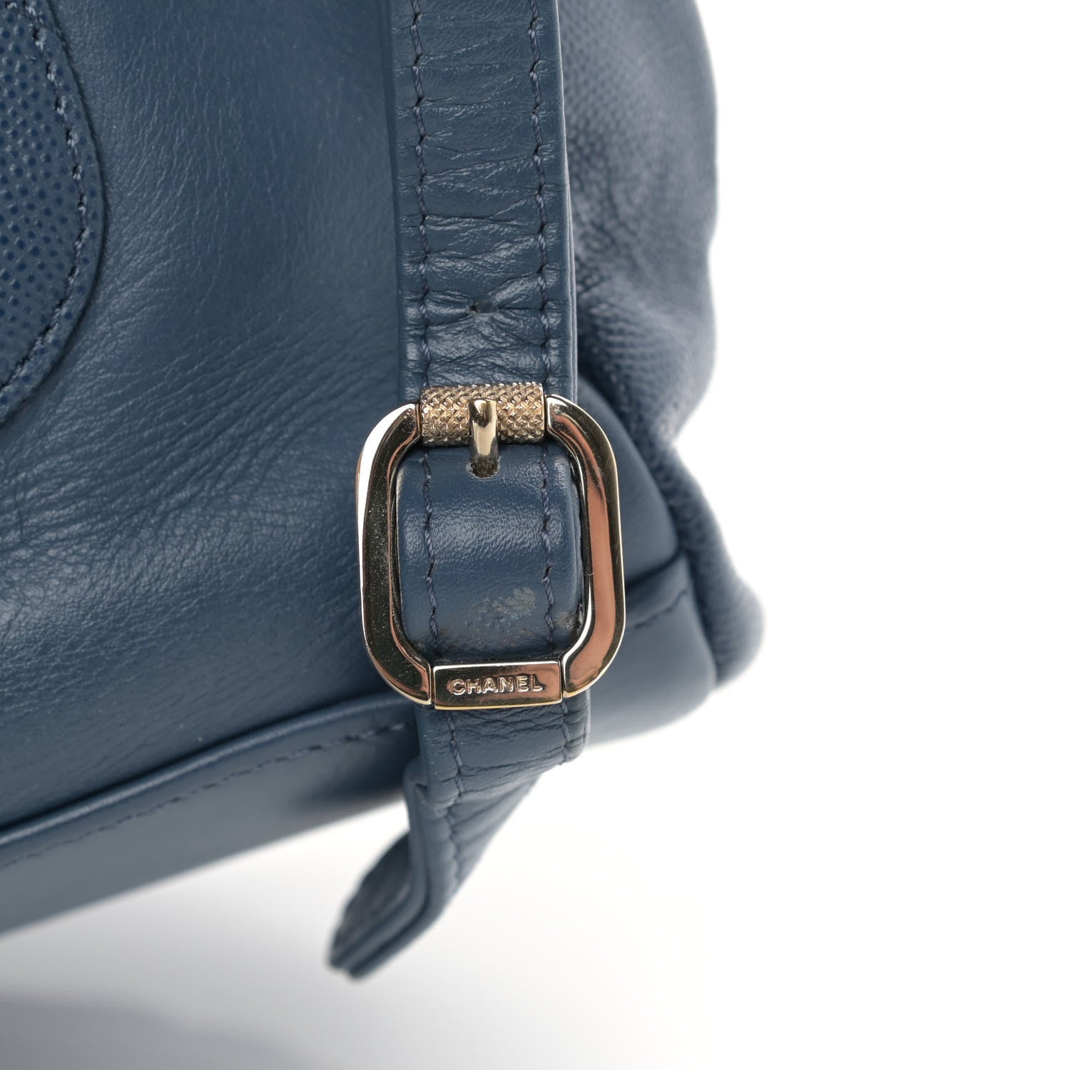 Chanel Caviar Quilted Business Affinity Backpack Blue 16 of 16