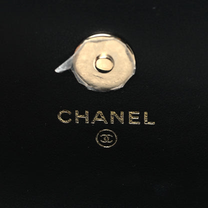 Chanel Tweed Sequin Quilted CC Flap Phone Holder With Chain Black White 6 of 11