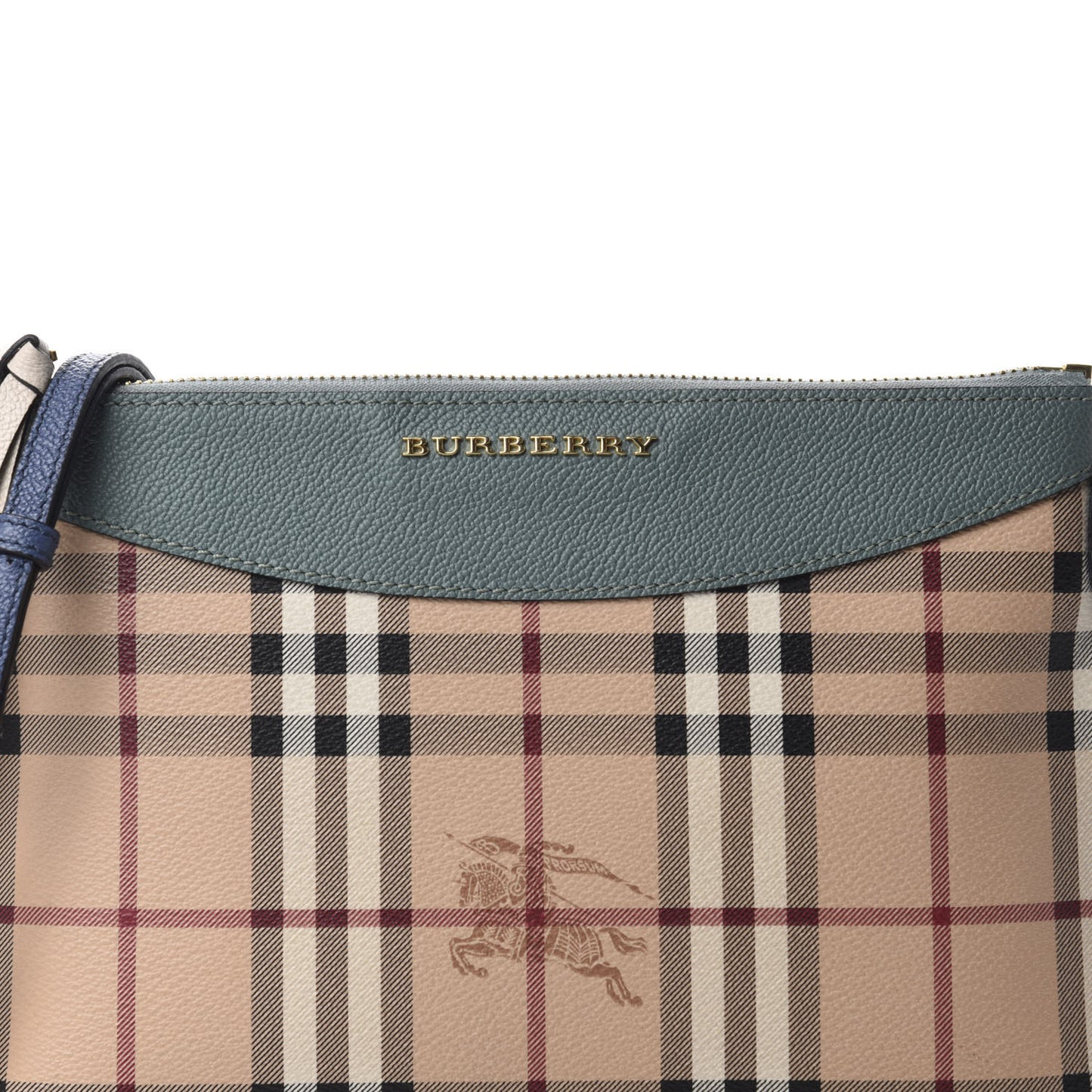 Haymarket Check Derby Peyton Crossbody Clutch Bag Eucalyptus Green