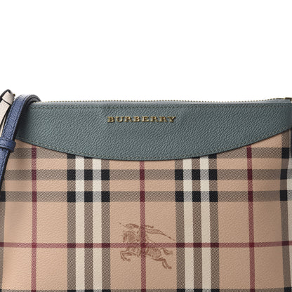 Burberry Haymarket Check Derby Peyton Crossbody Clutch Bag Eucalyptus Green 11 of 11