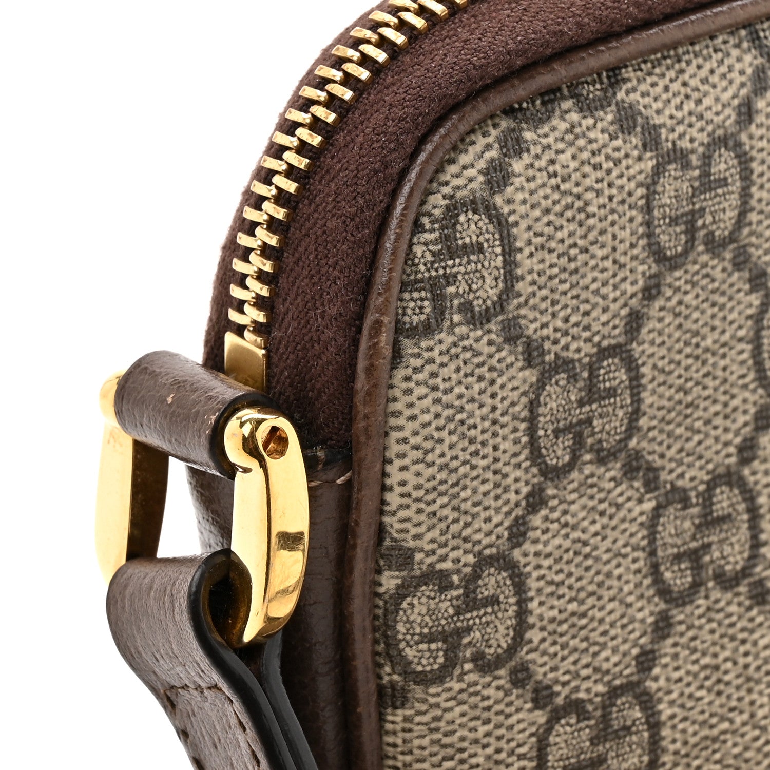 Gucci GG Supreme Monogram Web Mini Ophidia GG Bag Brown 11 of 12