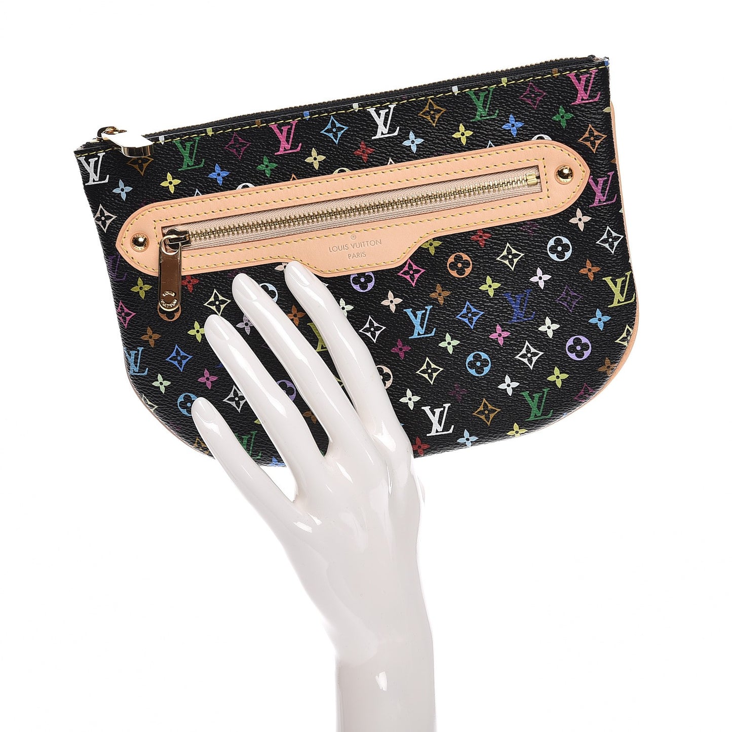 Monogram Multicolor Pochette Plate GM Black