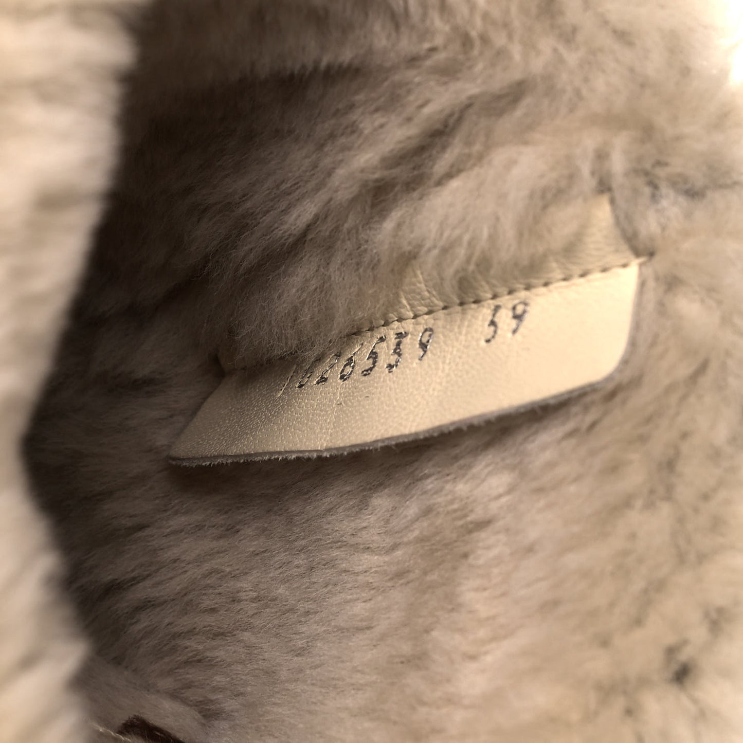 Suede Shearling Boots 39 Brown Beige