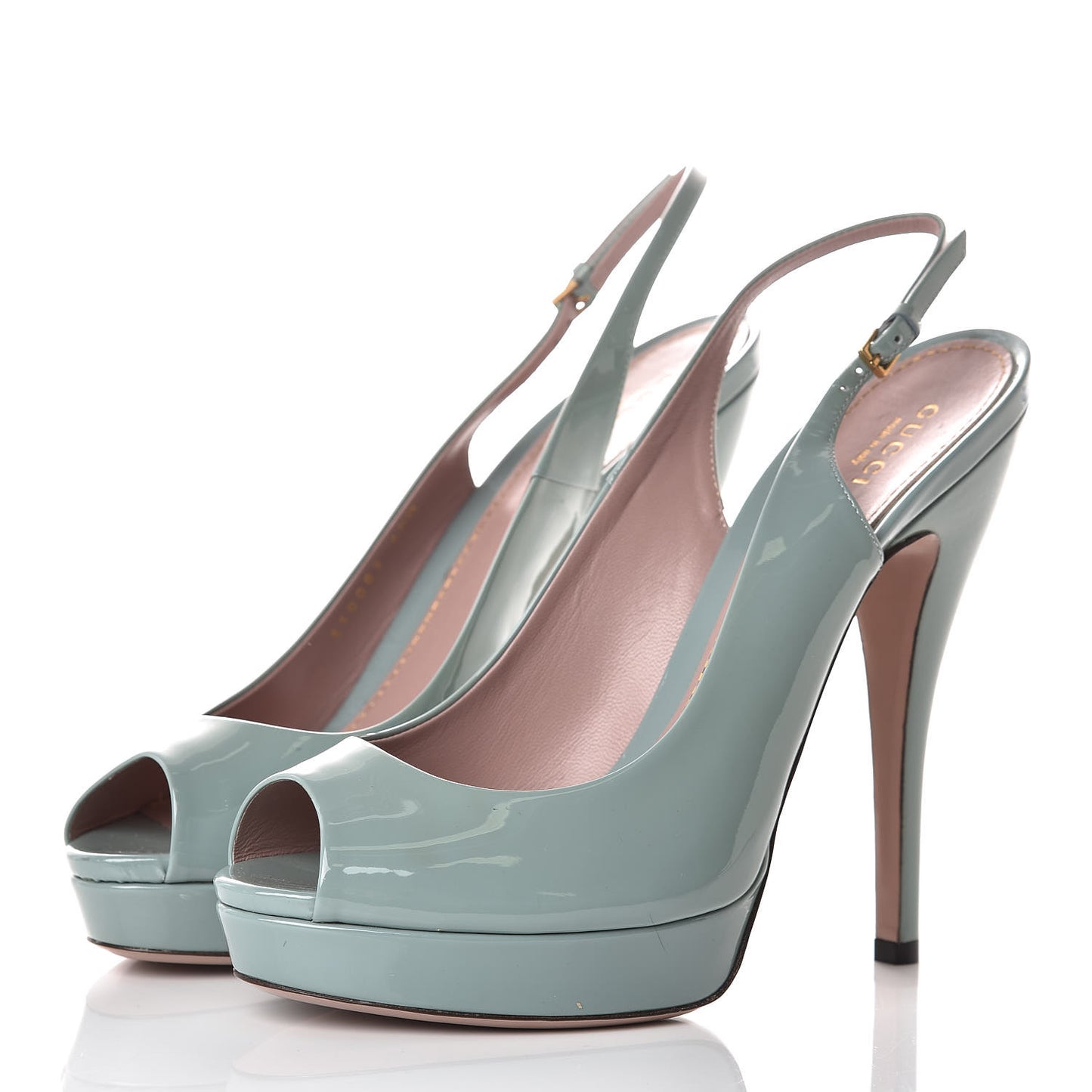 Vernice Crystal Peep Toe Platform Slingback Pumps 40.5 Bosco