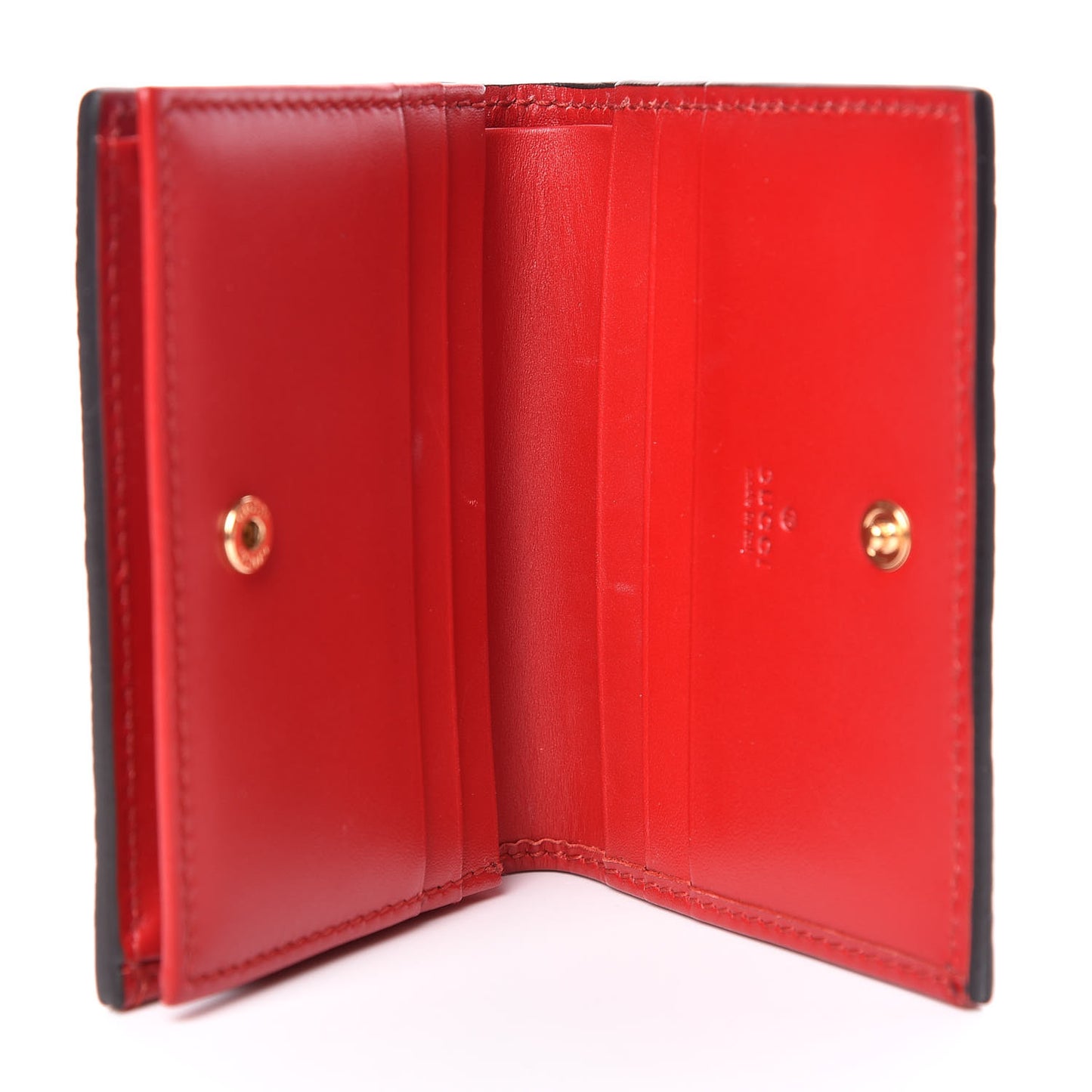 Guccissima Card Case Wallet Red
