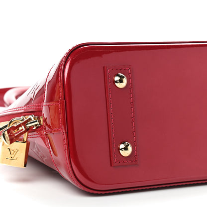 Louis Vuitton Vernis Rayures Alma BB Pomme D'Amour 6 of 8