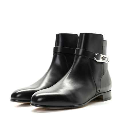 Hermes Calfskin Neo Low Boots 35.5 Black 2 of 8