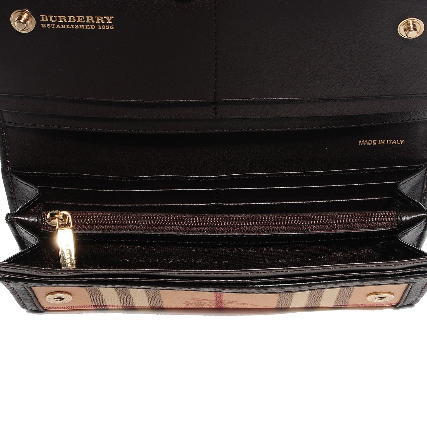 Haymarket Check Prima Continental Wallet Chocolate