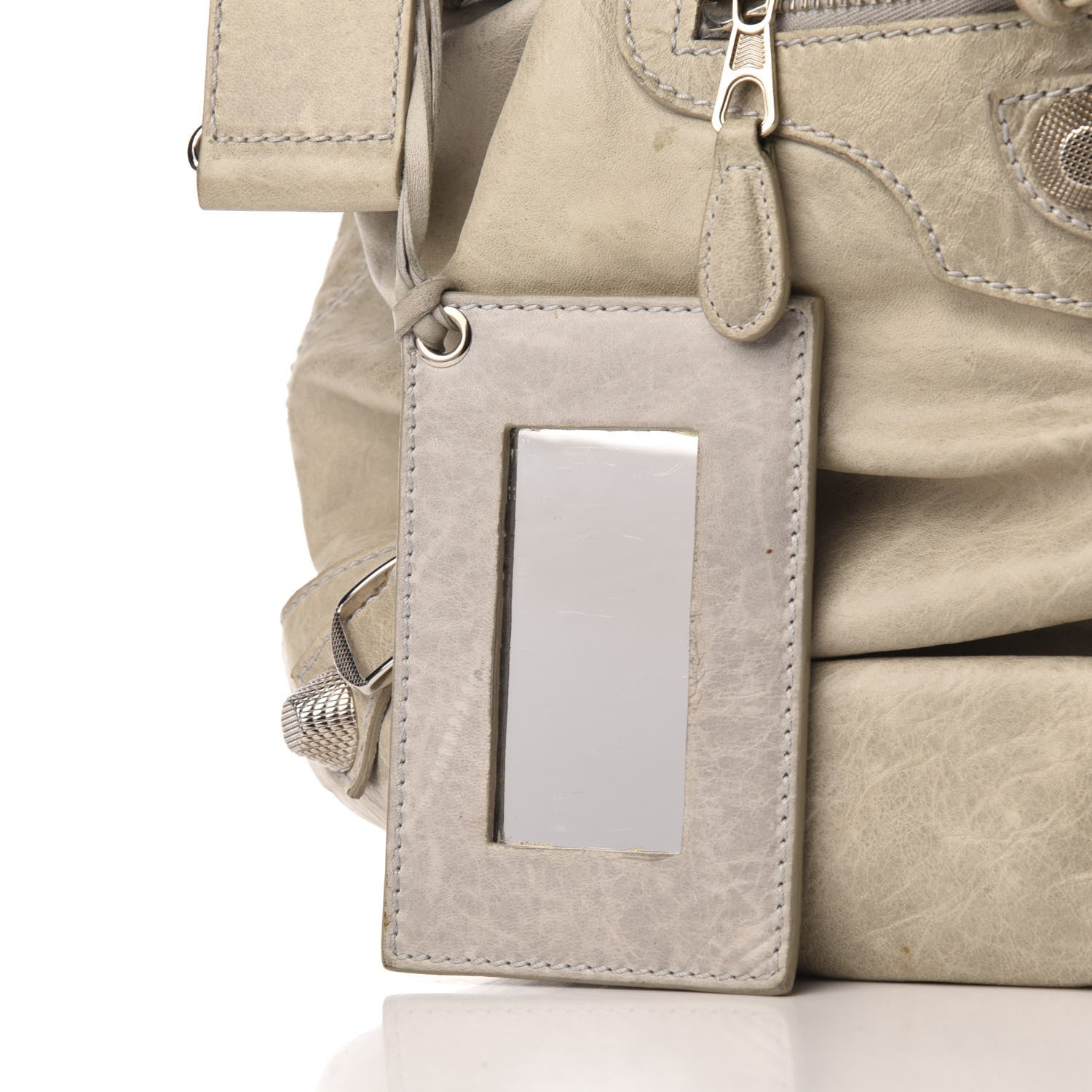 Balenciaga Agneau Giant 21 Silver Hardware Hardware Pompon Natural 16 of 18