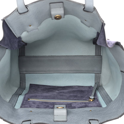 Chloe Smooth Calfskin Medium Milo Shopping Tote Cloudy Blue 4 of 8