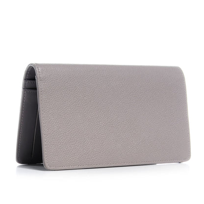 Chanel Caviar Yen CC Wallet Light Grey 3 of 9