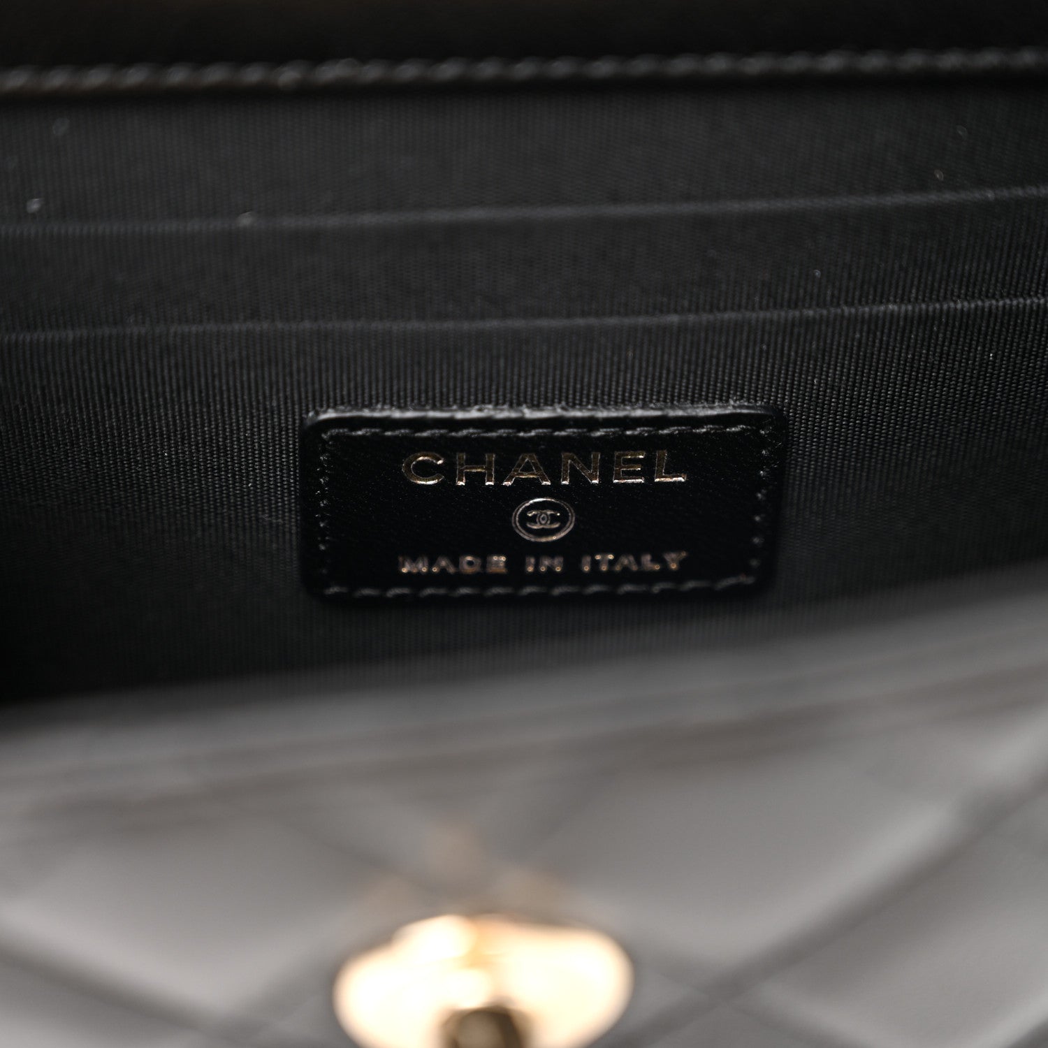 Chanel Lambskin Quilted Mini Trendy CC Clutch With Chain Black 5 of 11