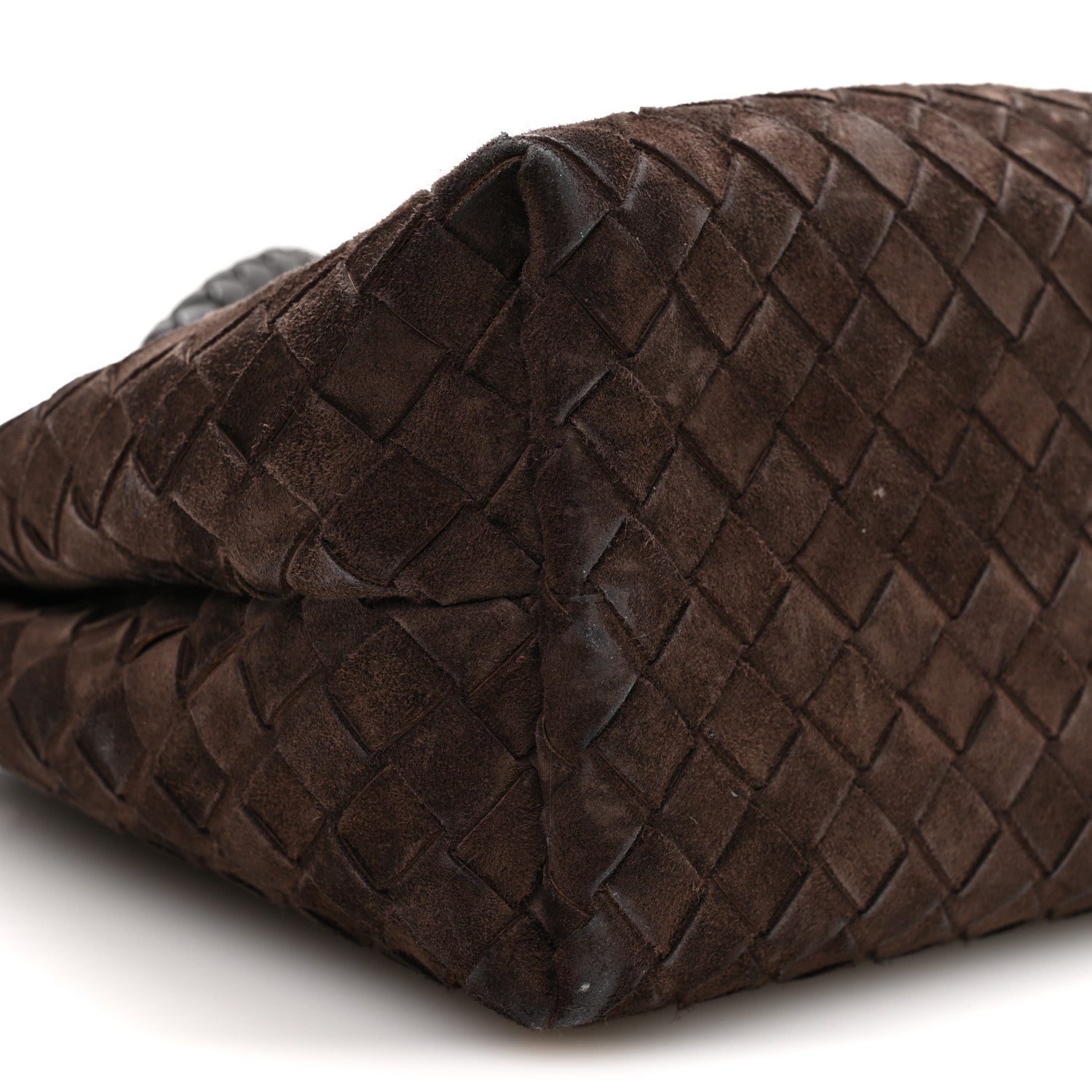Bottega Veneta Suede Intrecciato Medium Andiamo Shoulder Bag Fondant 8 of 9