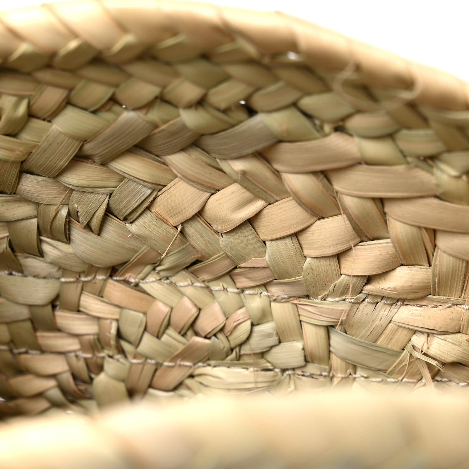 Chloe Raffia Small Grain Calfskin Small Marcie Basket Crossbody Tan 9 of 11