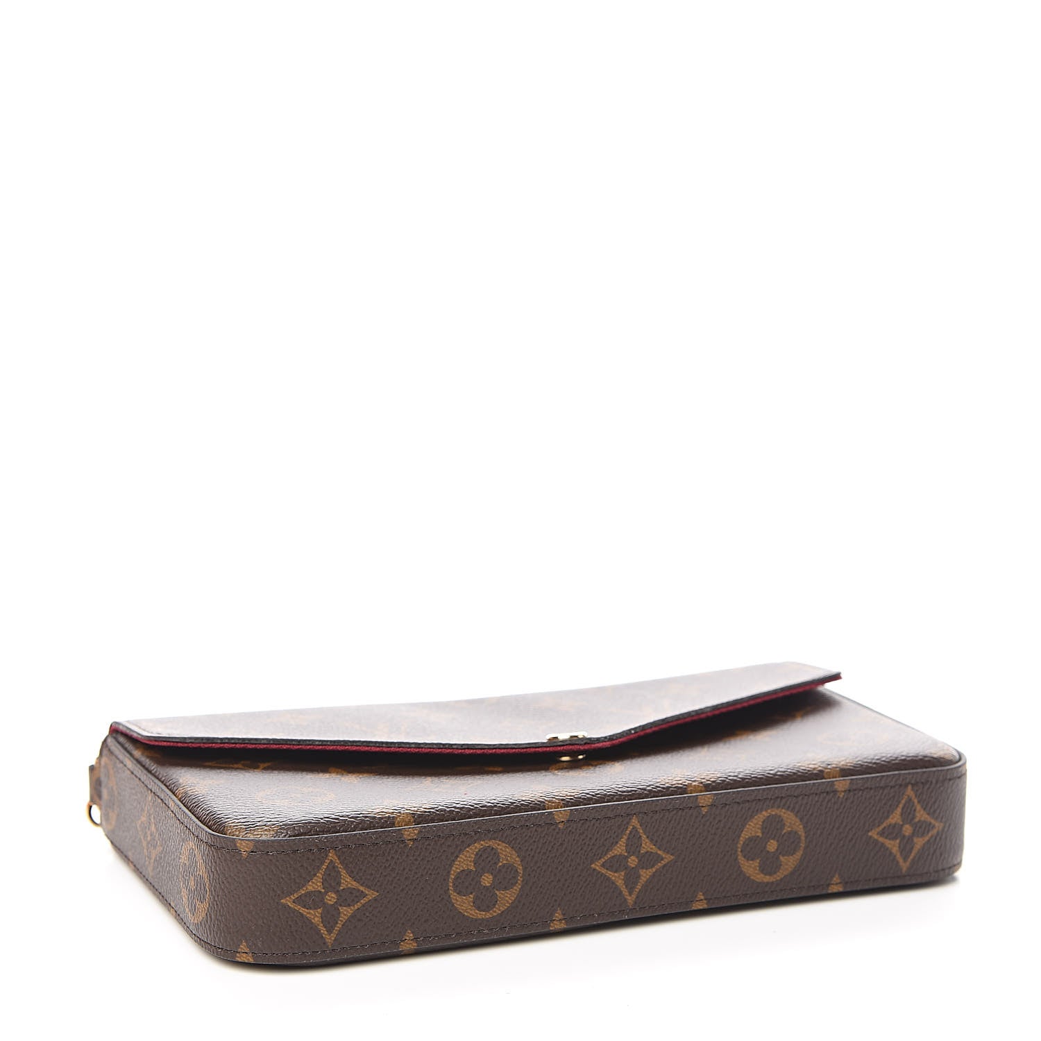 Louis Vuitton Monogram Pochette Felicie Chain Wallet Fuchsia 4 of 11